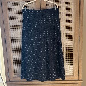 LOFT Polka Dot Print Skirt